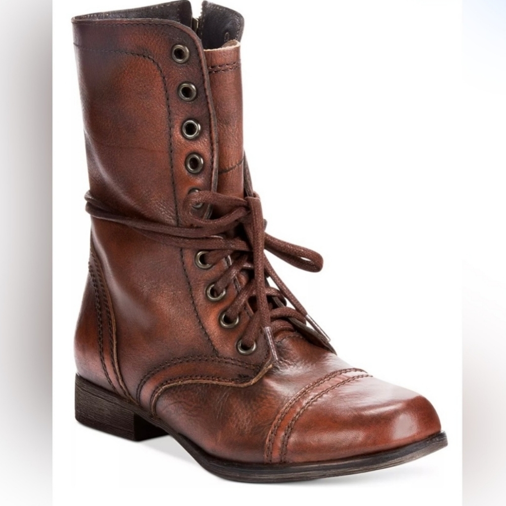 Steve Madden Brown Combat Boots